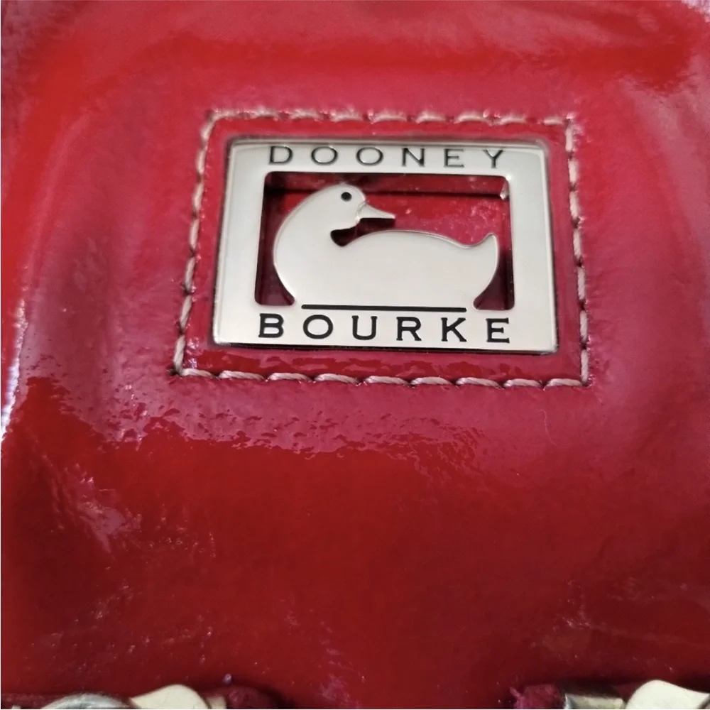 Dooney and Bourke Red Patent Leather Hobo Bag